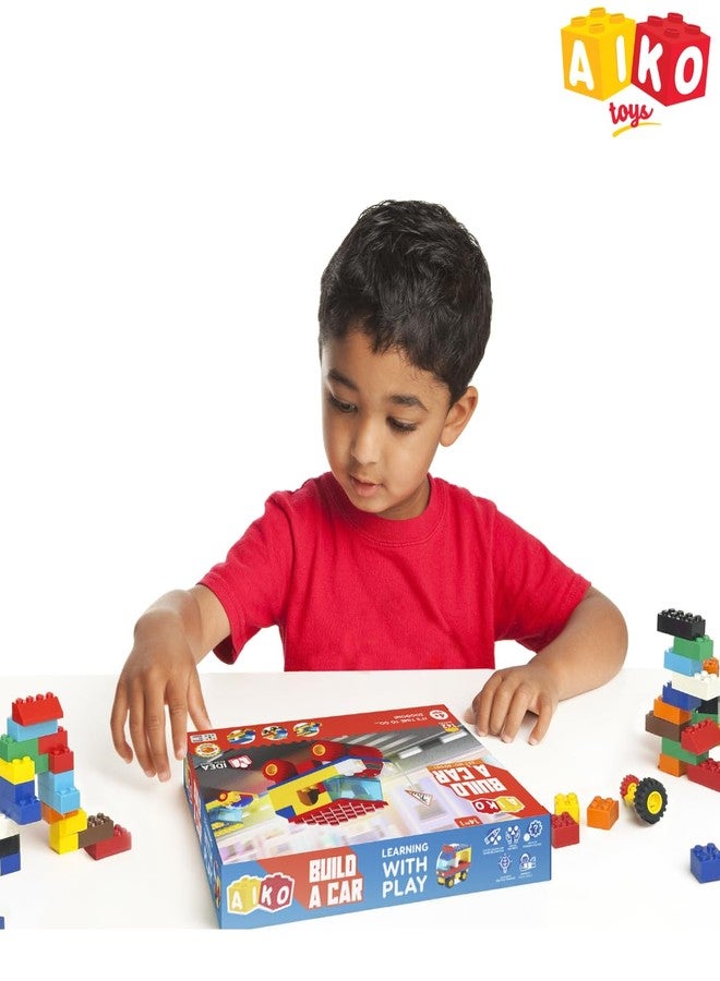 AIKO Build A Car Building Blocks Set - 142 Pieces | Multi-Color ABS Plastic Construction Toy | 14 Vehicle Models | STEM Learning & Creativity for Kids 4+ - Image 3